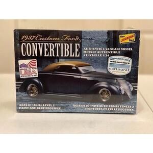 New - Hard To Find 1/24 37 Ford Convertible Model Kit - New Factory Sealed